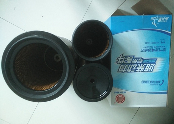 Maquinaria 612600110540 do carregador de Weichai Shangchai 50 do elemento de filtro do purificador de ar K2640